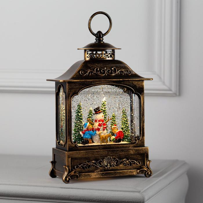 Светодиодная фигура «Снеговик и дети» 18 × 26 × 8 см, пластик, батарейки ААх3 (не в комплекте), USB, свечение тёплое белое Светодиодная фигура «Снеговик и дети» 18 × 26 × 8 см, пластик, батарейки ААх3 (не в комплекте), USB, свечение тёплое белое