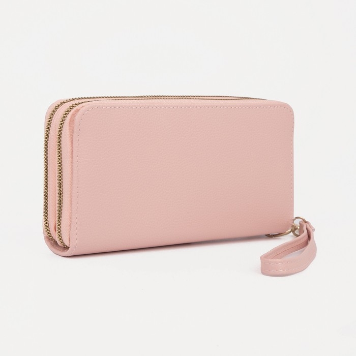 Кошелёк женский на молниях, цвет розовый Кошелёк женский на молниях, цвет розовый