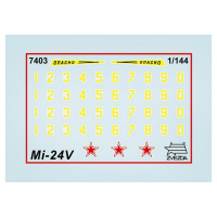 Сборная модель &laquo;Советский ударный вертолёт Ми-24В&raquo; Звезда, 1/144, (7403)