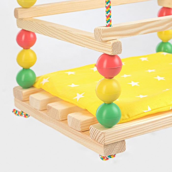 Подвесное кресло для игровой площадки с мягкой сидушкой, "Ветерок", сиденье 34х28 см