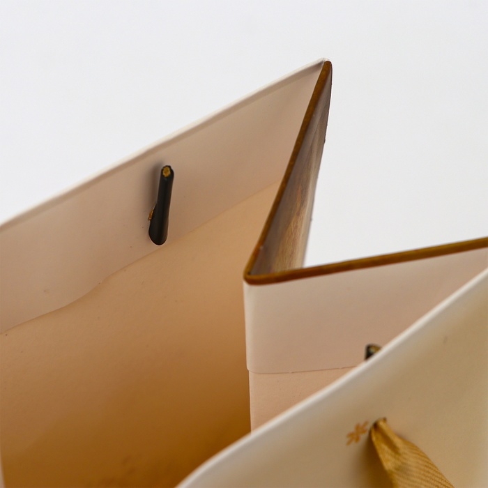 Новый год. Пакет подарочный новогодний под бутылку &laquo;С новым годом!&raquo;, 13 x 36 x 10 см.