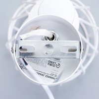 Бра с переключателем на проводе "Хлоя" Е14 40Вт белый 19х10х18см Бра с переключателем на проводе "Хлоя" Е14 40Вт белый 19х10х18см