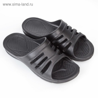 Сланцы мужские &laquo;Тайм&raquo; цвет чёрный, размер 42-43