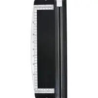 Резак для бумаги роликовый А4, до 3 листов,безопасное лезвие, длина реза 300мм,корпус черный