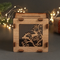 Новогодняя копилка "Олени" 12х12х9 см Новогодняя копилка "Олени" 12х12х9 см