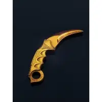 Набор сувенирное оружие &laquo;Золото&raquo;, автомат, пистолет, керамбит, 3 шт