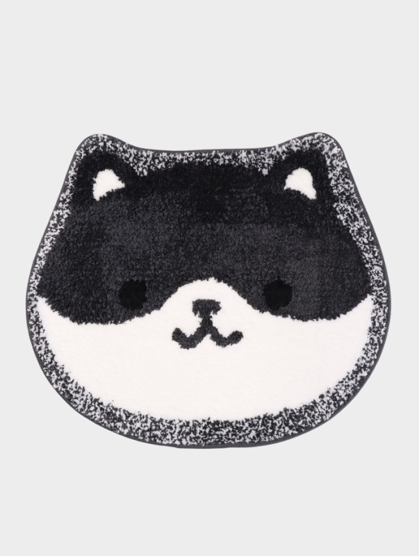 Коврик Доляна Kitty, 55&times;64 см, ворс 1 см, микрофибра, белый