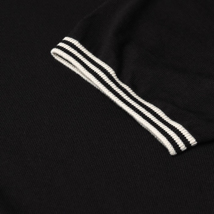 Джемпер мужской короткий рукав MINAKU REGULAR FIT: цвет чёрный, р-р 44