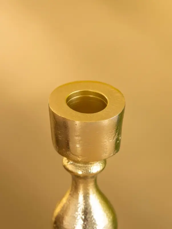 Подсвечник "Ферзь" алюминий 13 см, цв. золото