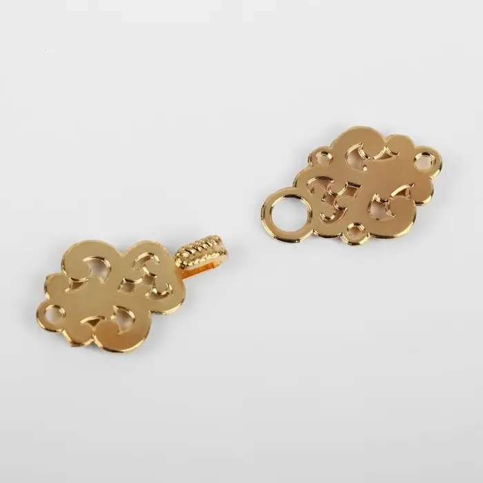 Декоративная застёжка, 4.5&times;1.5 см, цвет золотой