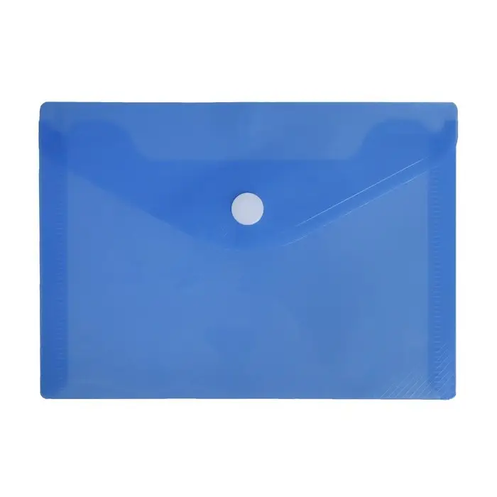 Папка-конверт на кнопке, А6, 180 мкм, Calligrata рифлёная, флуоресцентная, МИКС