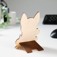 Подставка под телефон "Собачка", ламинация, 14,1х9,4 см