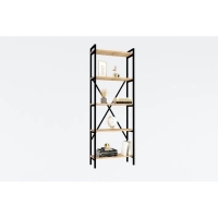 Стеллаж для склада, металл, напольный, 5 полок, 151&times;60&times;28 см, чёрный