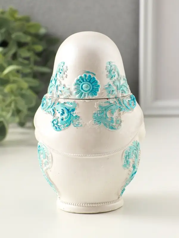 Шкатулка для украшений &laquo;Матрешка&raquo; 12&times;9 см, гипс, роспись