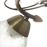 Люстра "Фриони" 3 лампы 40Вт Е27 бронза 45х45х26 Люстра "Фриони" 3 лампы 40Вт Е27 бронза 45х45х26