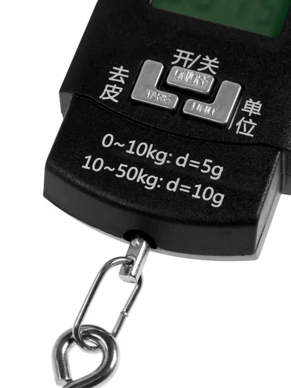 Весы-безмен LV-505, электронный, до 50 кг, точность до 10 г, подсветка, чёрный