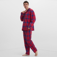 Пижама мужская из фланели (рубашка и брюки) KAFTAN р.56 Пижама мужская из фланели (рубашка и брюки) KAFTAN р.56