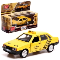 Машина металлическая ВАЗ-21099 &laquo;Спутник такси&raquo;, 12 см, открываются двери и багажник, цвет жёлтый