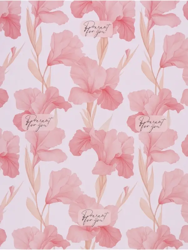 Бумага упаковочная двухсторонняя &laquo;Цветы&raquo;,  70 х 100 см