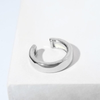 Серьга «Кафф» роспись, цвет серебро Серьга «Кафф» роспись, цвет серебро