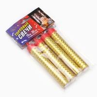 Свеча фонтан, 4 шт, 10 см, 30 сек