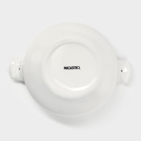 Супница фарфоровая Magistro &laquo;Бланш&raquo;, 600 мл, 20,5&times;15 см, цвет белый