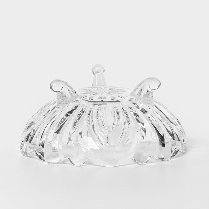 Набор стеклянных салатников на ножках, d=12 см, h=5,6 см