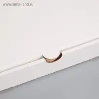 Коробка для пиццы, белая, 31 х 31 х 3,5 см