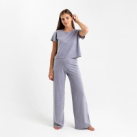 Комплект женский (футболка и брюки) KAFTAN "Basic" р. 40-42, серый Комплект женский (футболка и брюки) KAFTAN "Basic" р. 40-42, серый
