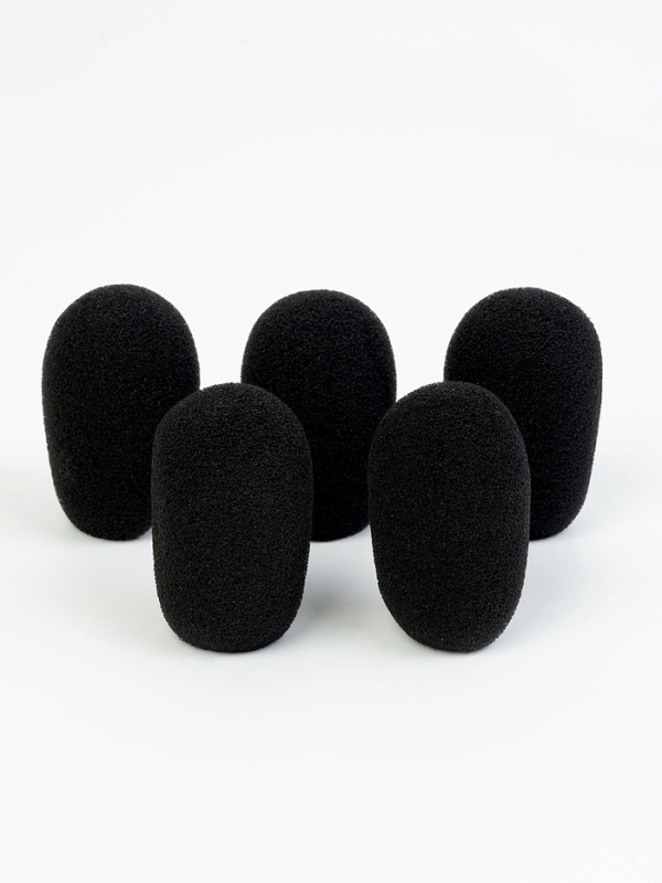 Набор ветрозащиты для микрофона Music Life, черный, 5 штук, 3,5 х 3,5 см