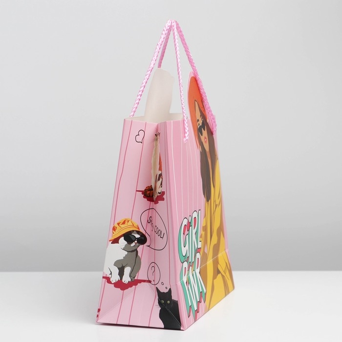 Пакет подарочный, упаковка, &laquo;Girl PWR&raquo;, 25 х 26 х 10 см