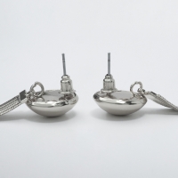 Серьги висячие &laquo;Водопад&raquo; 4 нити мини, цвет серебро