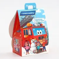 Подарочная новогодняя коробка &laquo;Турбозавры&raquo;, Домик, 12&times;8.5&times;17.5 см