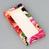 Подарочная коробка под плитку шоколада, с окном, &laquo;Цветочки&raquo;, 17.1&times;8&times;1.4 см