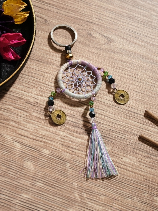 Брелок "Ловец снов" 4х15 см. разноцветный