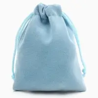 Мешочек бархатный, 7&times;9 см, голубой