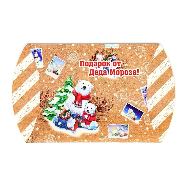 Коробка подарочная складная &laquo;Полярные мишки&raquo;, 19&times;14&times;4 см