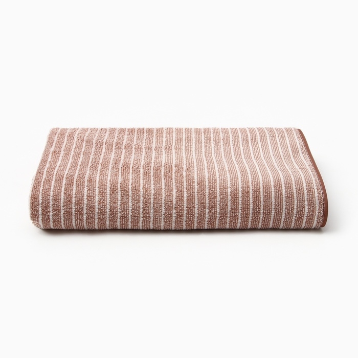 Полотенце банное Этель Полотенце банное Этель "Линии", цв. коричневый, 70х140 см, 100% п/э, 240 г/м2