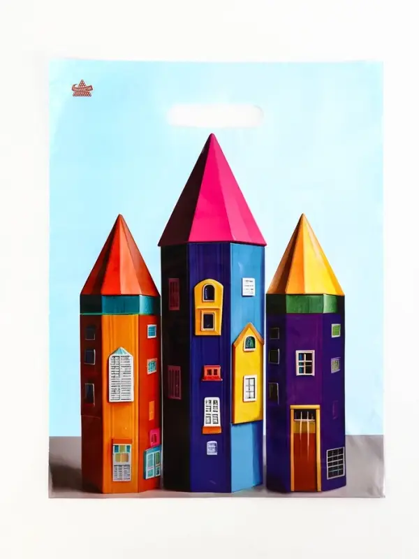 Пакет "Яркие карандаши", полиэтиленовый с вырубной ручкой, 31х40 см, 60 мкм