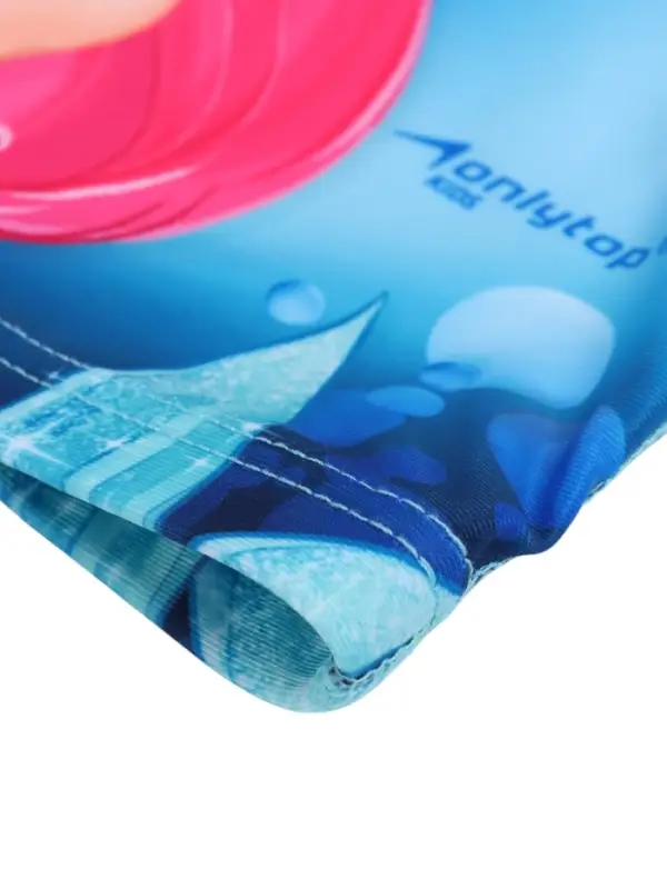 Шапочка для плавания ONLYTOP Swim &laquo;Русалка&raquo;, детская, тканевая, обхват 46-52 см