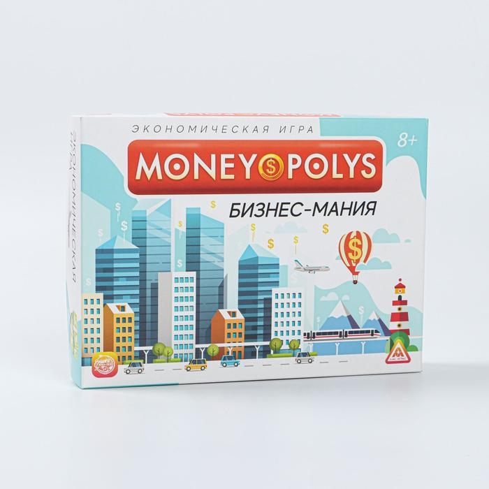 Настольная экономическая игра &laquo;MONEY POLYS. Бизнес-мания&raquo;, 240 банкнот, 8+