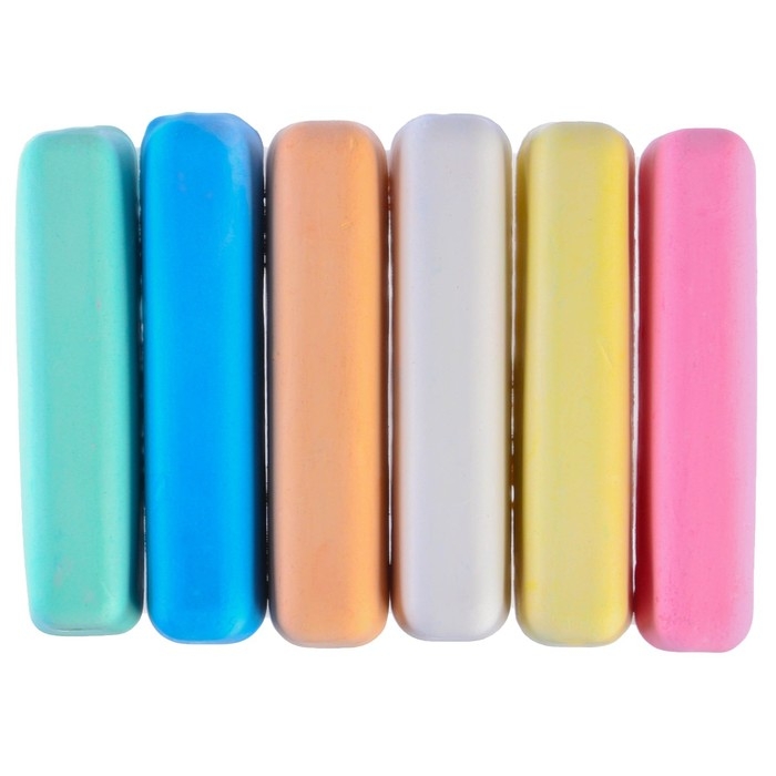 Мелки цветные, Синий трактор, 6 цветов Мелки цветные, Синий трактор, 6 цветов