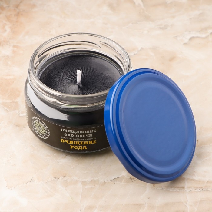 Эко-свеча магическая Эко-свеча магическая "Очищение рода" из натурального воска, 7х5 см
