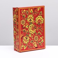 Коробка картонная без окна "Роспись", 21 х 15 х 7 см набор 5 шт Коробка картонная без окна "Роспись", 21 х 15 х 7 см набор 5 шт