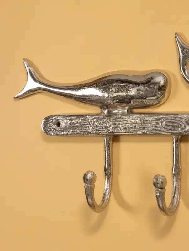 Крючки настенные "Три кита" 47х5х18 см, алюминий