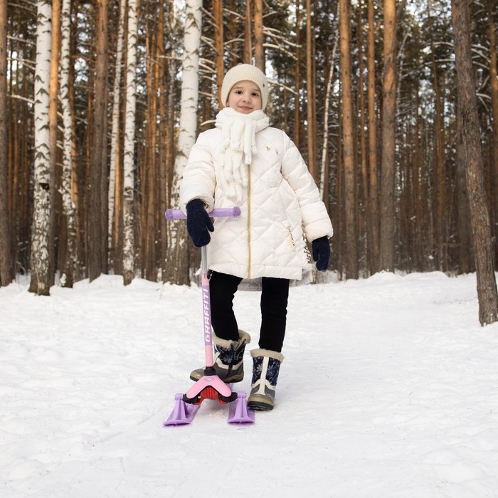 Самокат-снегокат 2 в 1 GRAFFITI «Зайка» Самокат-снегокат 2 в 1 GRAFFITI «Зайка»