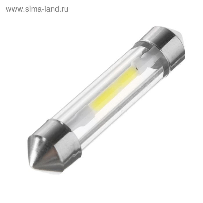Автолампа светодиодная C5W, 12 В, 2 СОВ, 41 мм, 2.5 Вт, свет белый Автолампа светодиодная C5W, 12 В, 2 СОВ, 41 мм, 2.5 Вт, свет белый