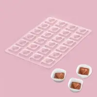 Форма для конфет и шоколада &laquo;Любовь&raquo;, 27&times;18 см, 24 ячейки, цвет прозрачный