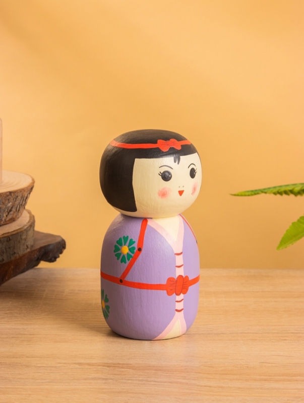 Деревянная кукла кокеши "Зои" 7х7,5х15 см