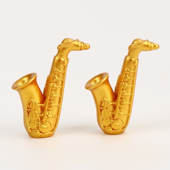 Миниатюра кукольная &laquo;Саксафон&raquo;, набор 2 шт., размер 1 шт. &mdash; 1 &times; 4 см